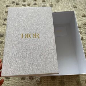 Dior White Box with Gold Lettering